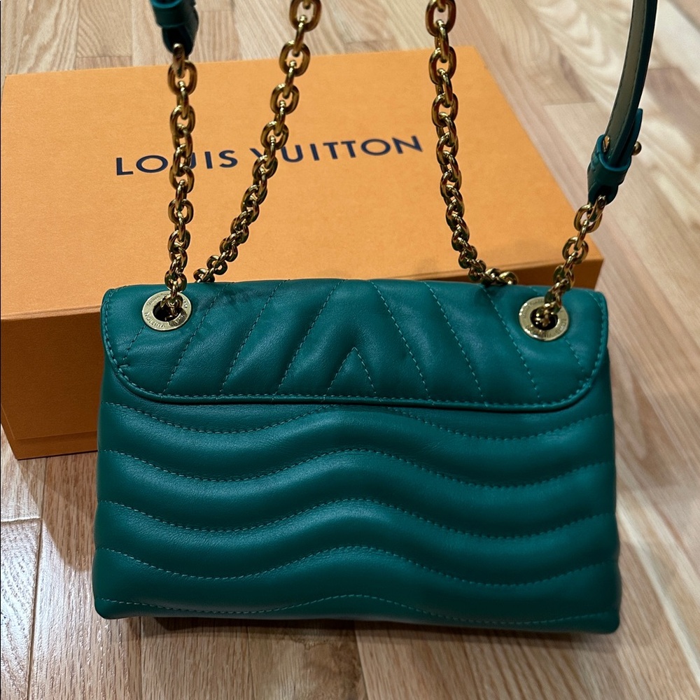 Louis Vuitton Vachetta leather new wave MM green shoulder bag - Picture 2 of 12